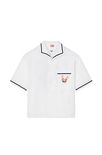 Chemise hawaïenne Bowling Elephant - Off White