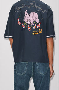 Chemise hawaïenne Bowling Elephant - Midnight Blue