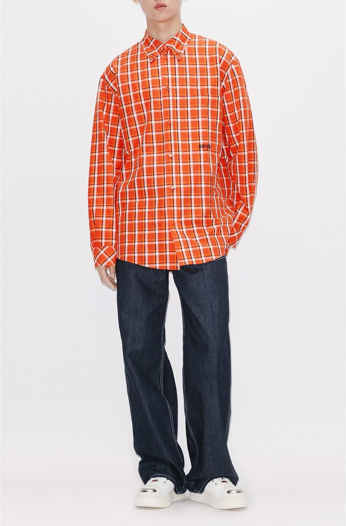 Casual checked shirt - Medium Red