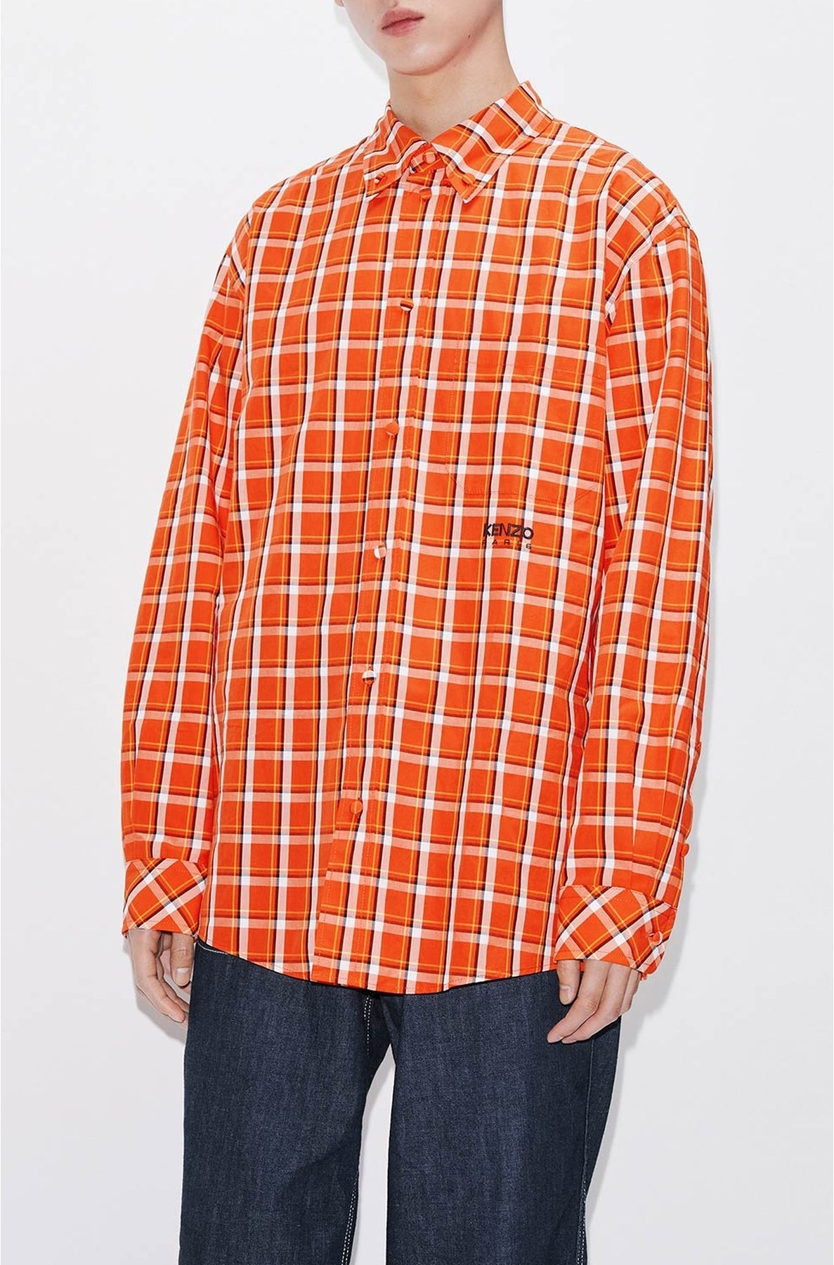 Casual checked shirt - Medium Red