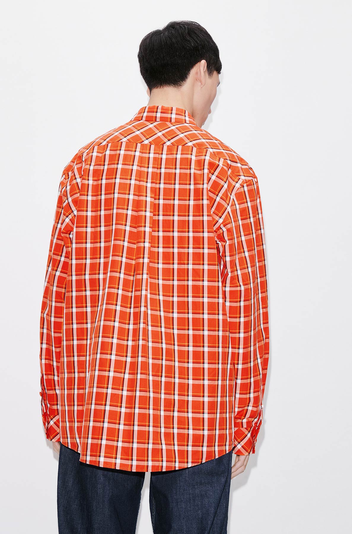 Casual checked shirt - Medium Red