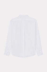 Chemise casual brodée Boke Flower - White