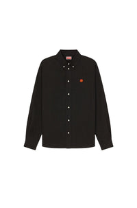 Chemise casual brodée Boke Flower - Black