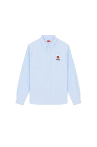 Chemise casual brodée Boke Flower - Sky Blue