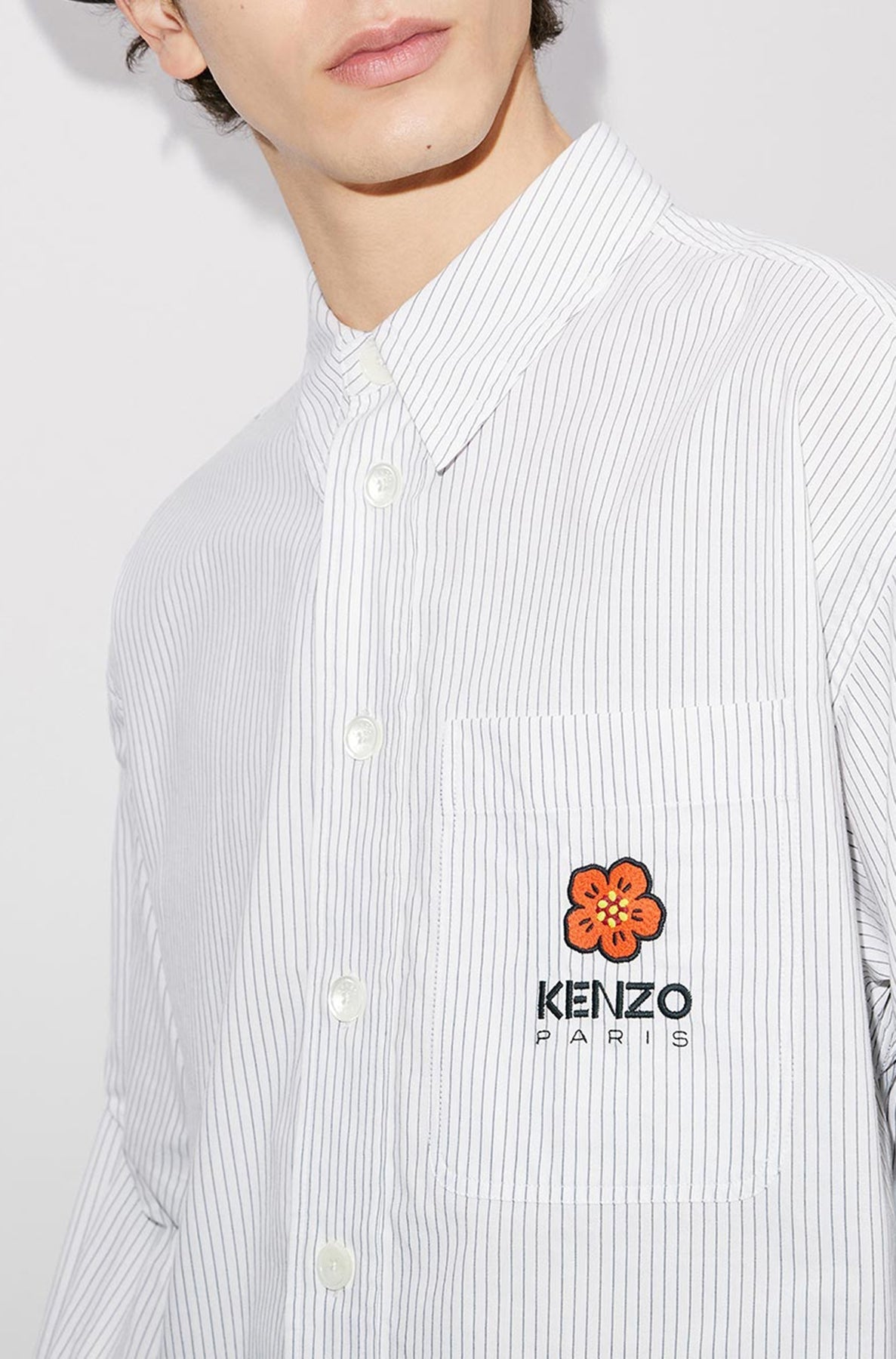 Boke Flower Crest Stripe Shirt