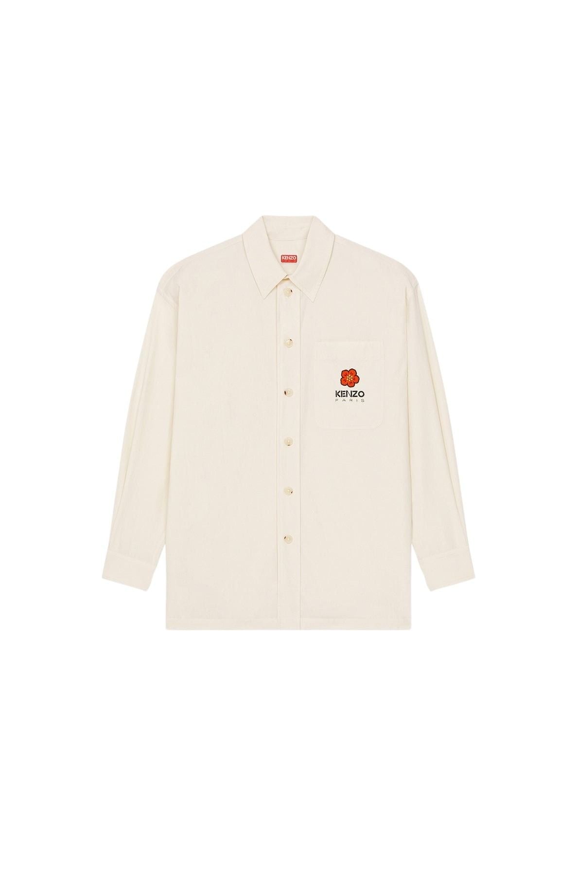 Chemise oversize Boke Flower Crest - Ecru