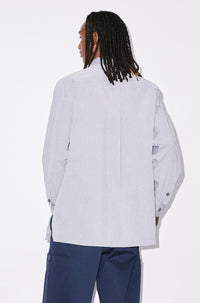 Chemise oversize "Boke Flower Crest" - Midnight Blue