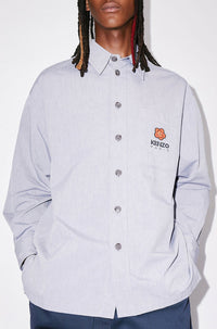 Chemise oversize "Boke Flower Crest" - Midnight Blue