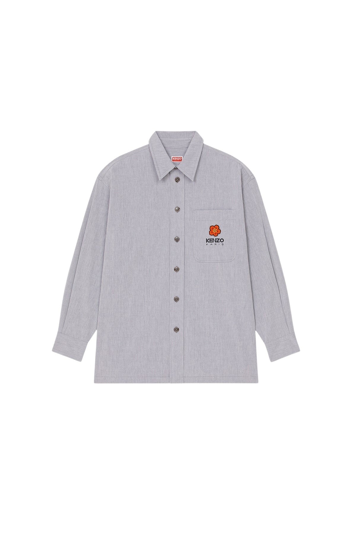 Chemise oversize "Boke Flower Crest" - Midnight Blue