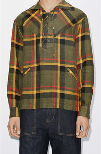 Surchemise oversize à carreaux - Khaki