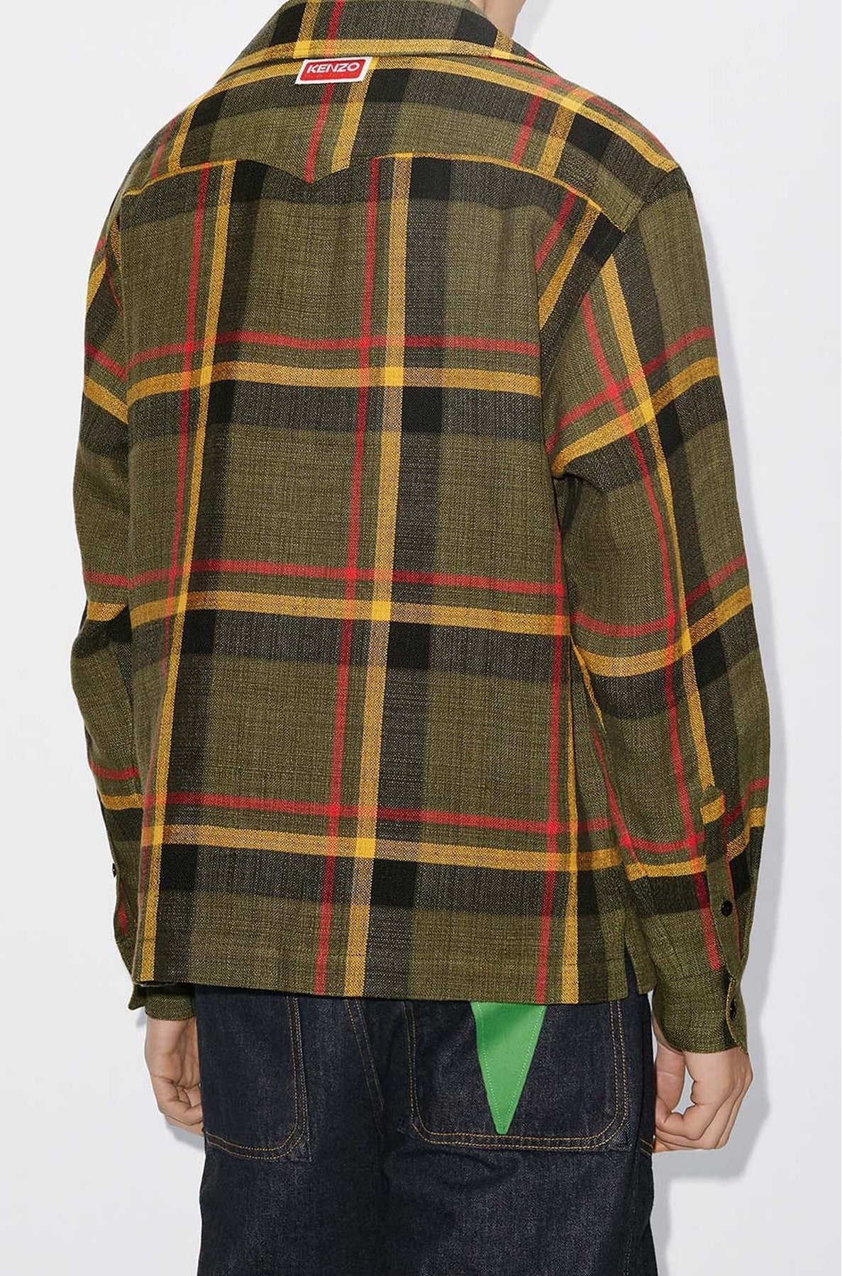Surchemise oversize à carreaux - Khaki