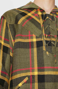 Surchemise oversize à carreaux - Khaki