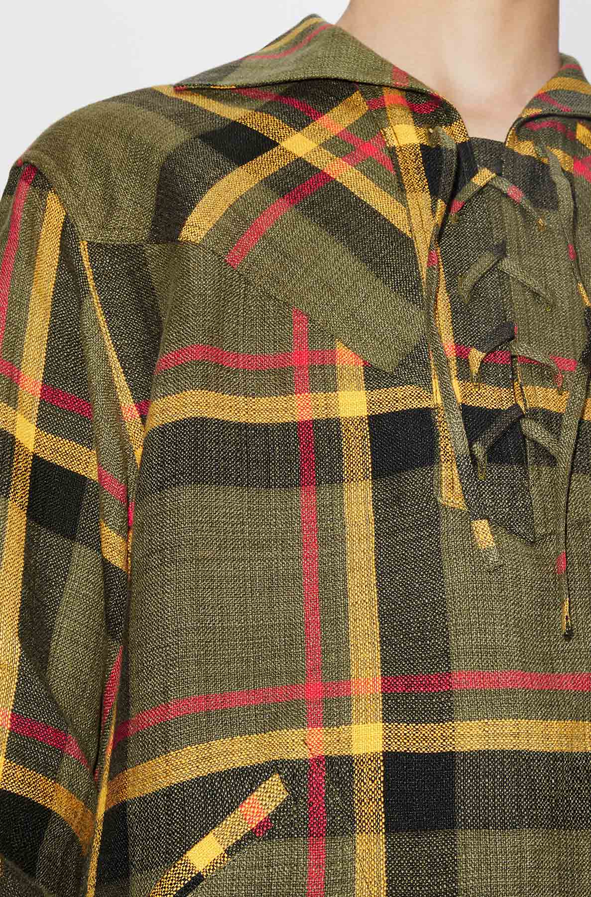 Surchemise oversize à carreaux - Khaki