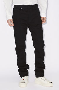 Bara slim jeans in Japanese denim - Rinse Black Denim