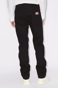 Bara slim jeans in Japanese denim - Rinse Black Denim