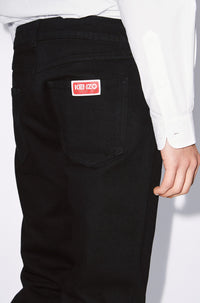 Bara slim jeans in Japanese denim - Rinse Black Denim