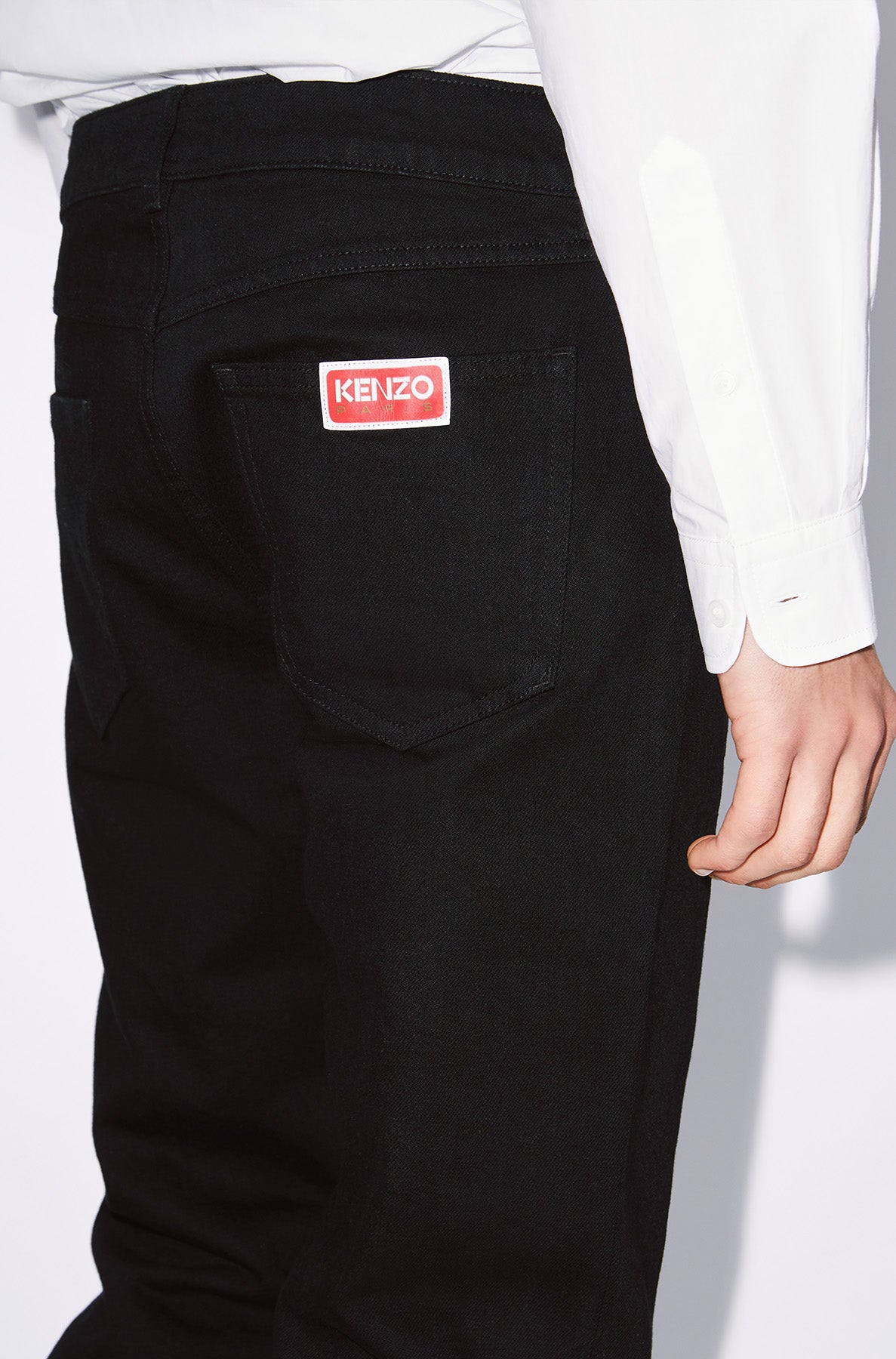 Bara slim jeans in Japanese denim - Rinse Black Denim