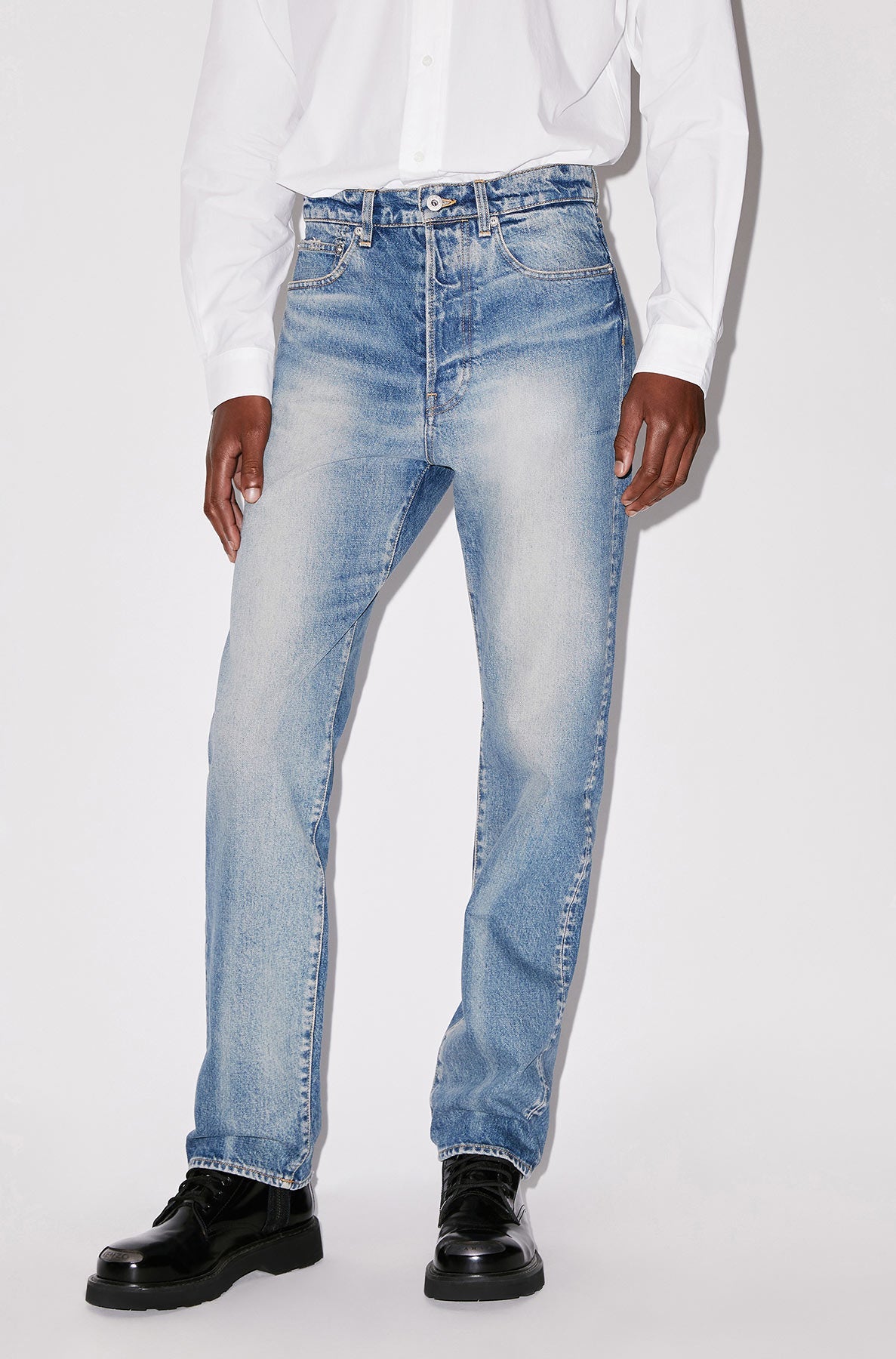 Jean droit Asago - Medium Stone Blue