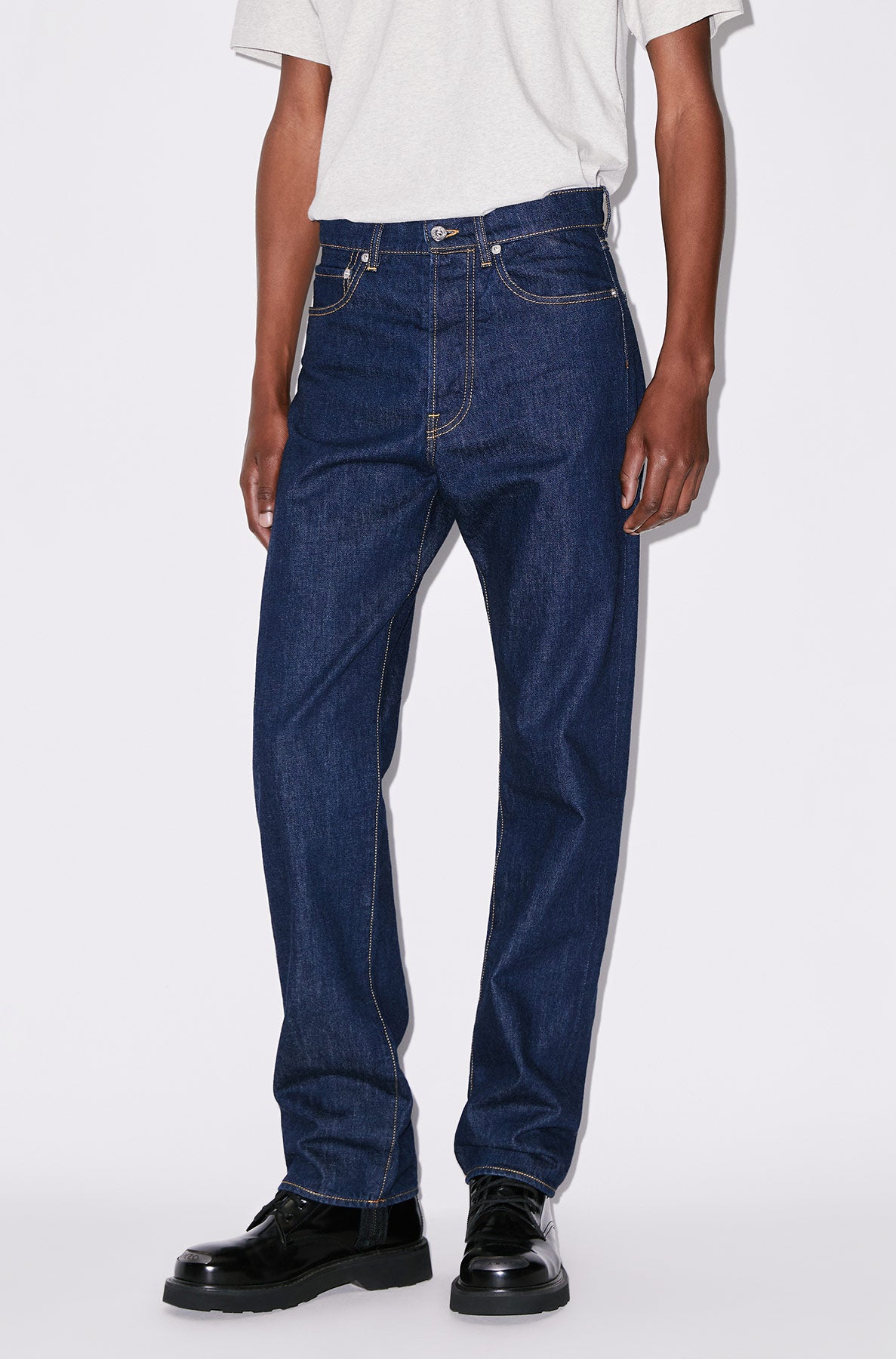 Jean droit Asagao - Rinse Blue Denim