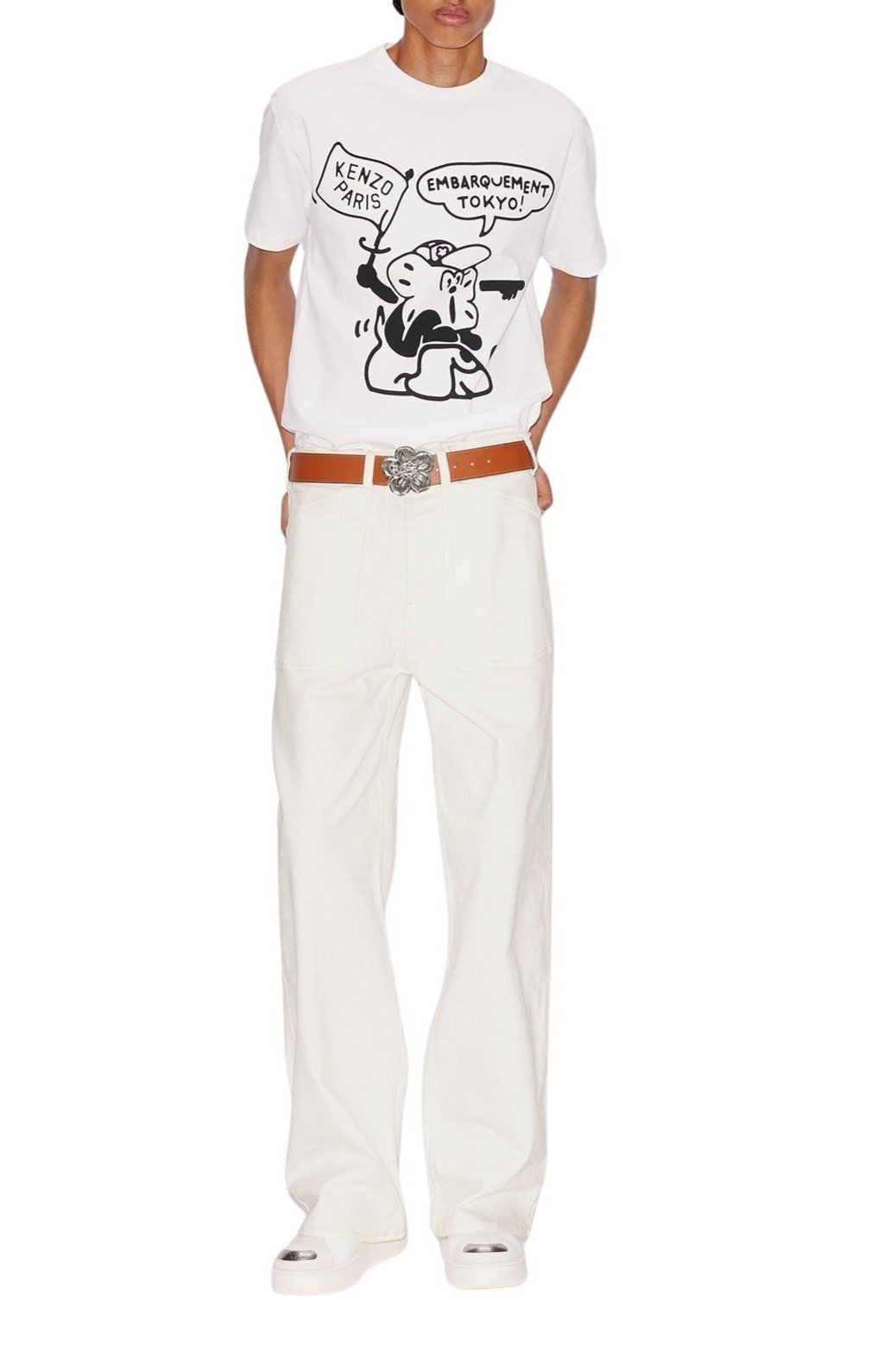2qty DEJÀ VU 75€ / Pants - BLEACHED WHITE DENIM