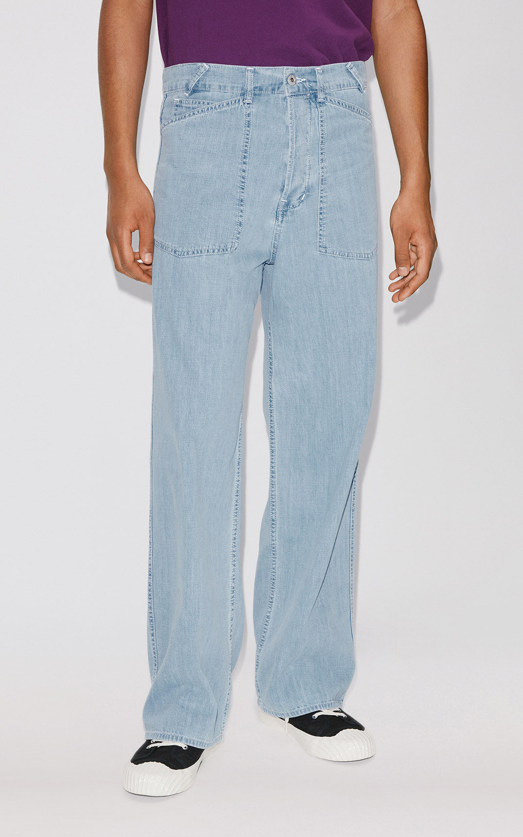Jean loose sailor - Stone Bleached Blue