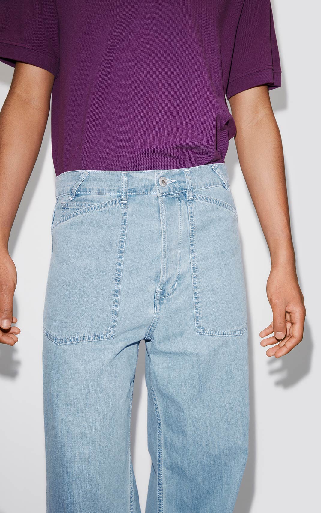 Jean loose sailor - Stone Bleached Blue