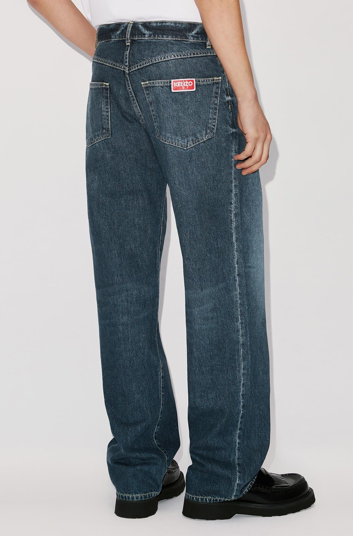 Dark Stone Suisen Relaxed Jean