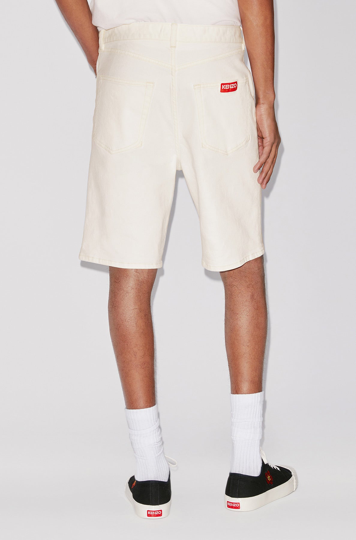 Himawari denim shorts - Bleached White