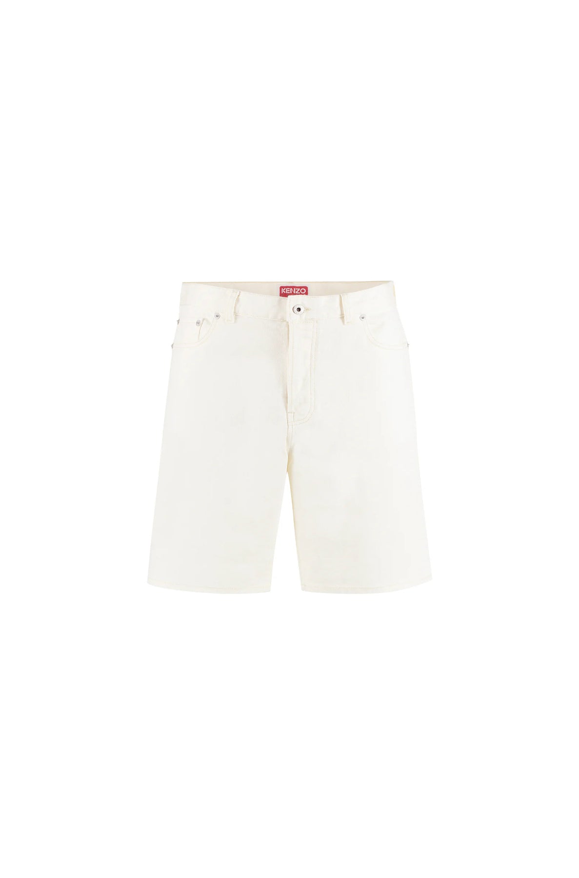 Himawari denim shorts - Bleached White