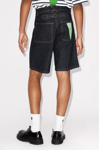 Sailor denim shorts - Rinse Blue