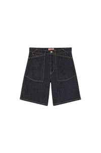 Sailor denim shorts - Rinse Blue