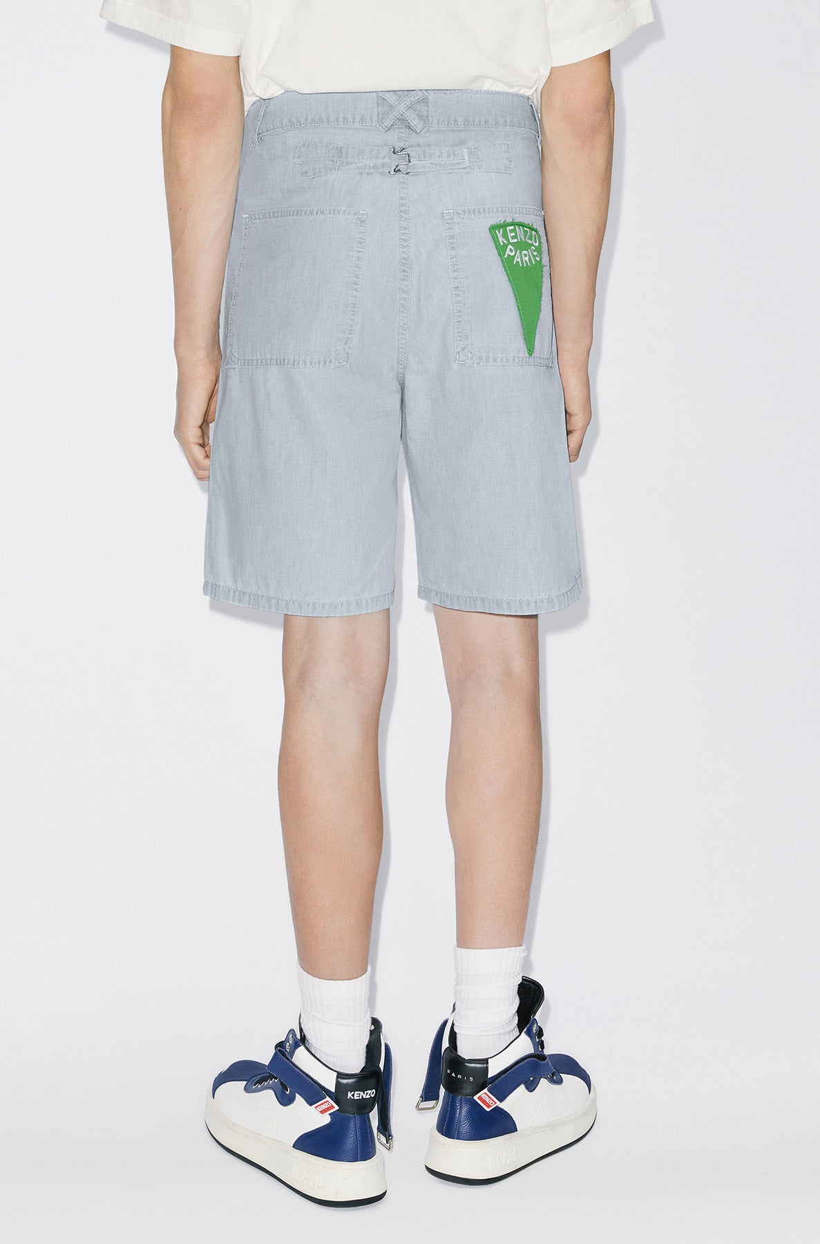 Short en denim ample Sailor - Bleached Blue