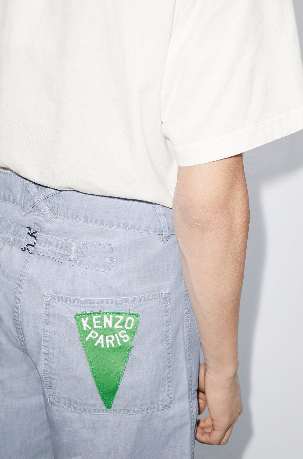 Short en denim ample Sailor - Bleached Blue