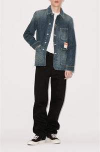 Veste workwear en denim - Dark Stone Blue Denim