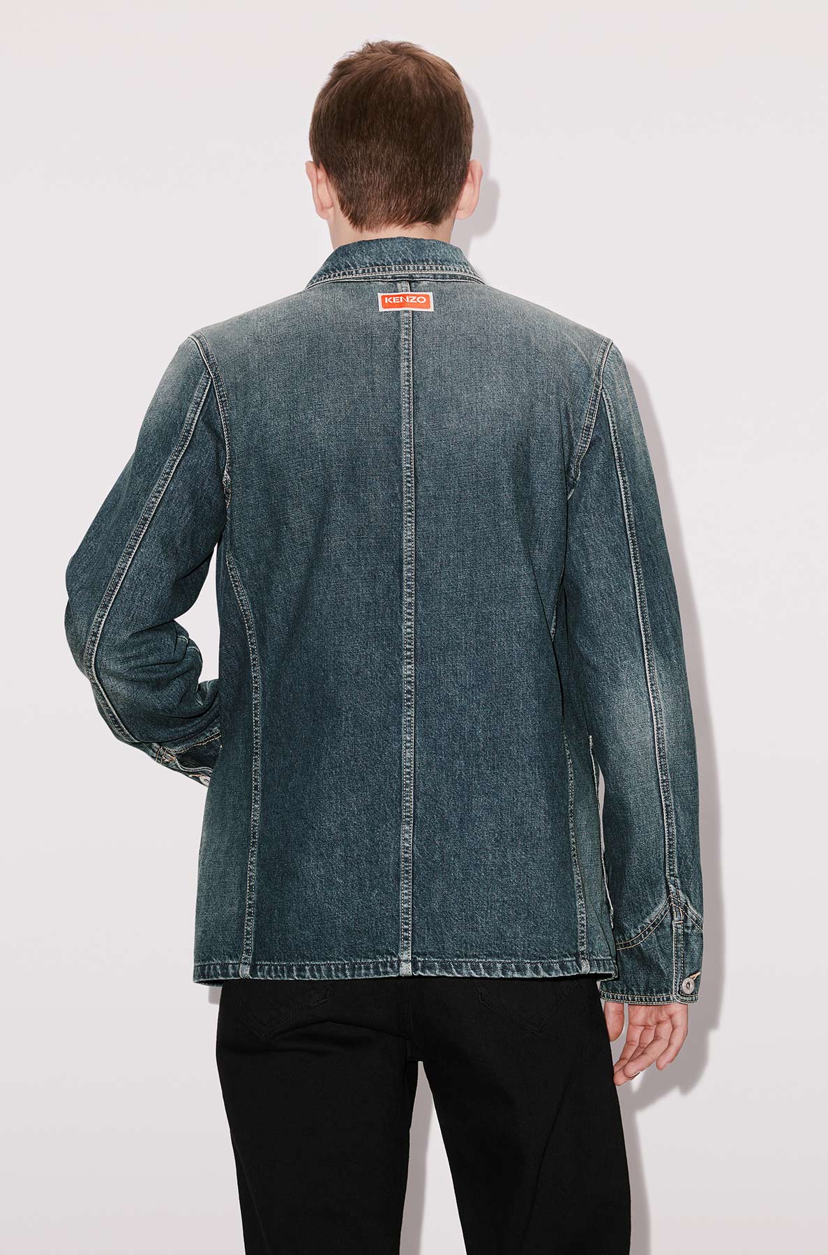 Veste workwear en denim - Dark Stone Blue Denim