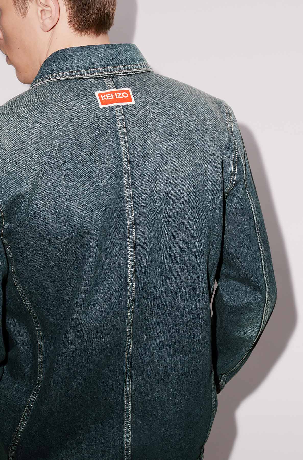 Veste workwear en denim - Dark Stone Blue Denim
