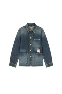 Veste workwear en denim - Dark Stone Blue Denim