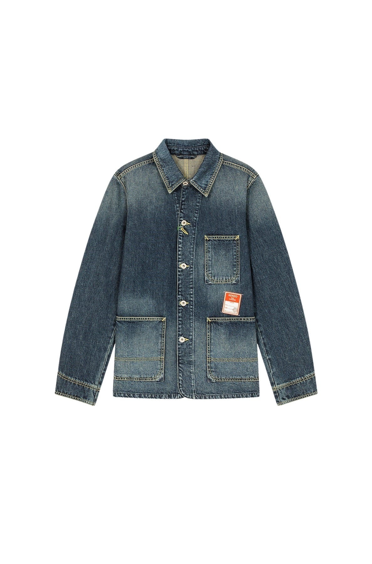 Veste workwear en denim - Dark Stone Blue Denim