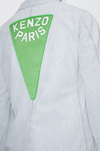 Veste denim à poches - Bleached Blue