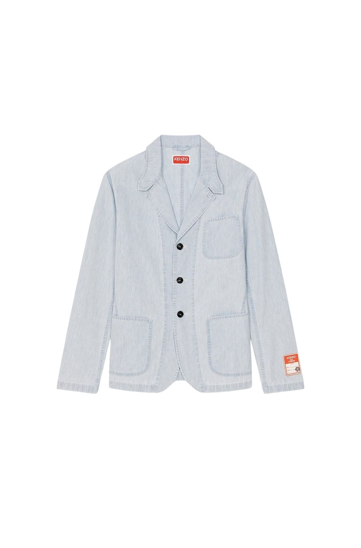 Veste denim à poches - Bleached Blue