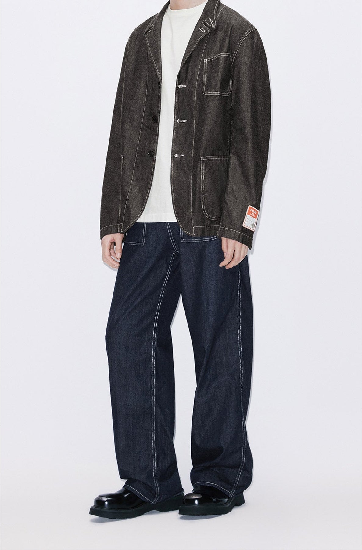 Veste denim à poches - Rinse Black