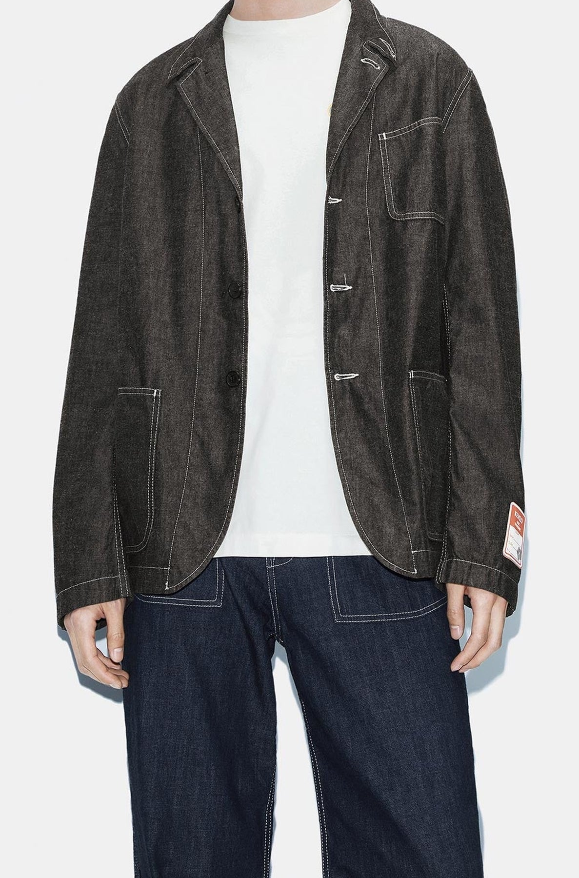 Veste denim à poches - Rinse Black