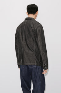 Veste denim à poches - Rinse Black