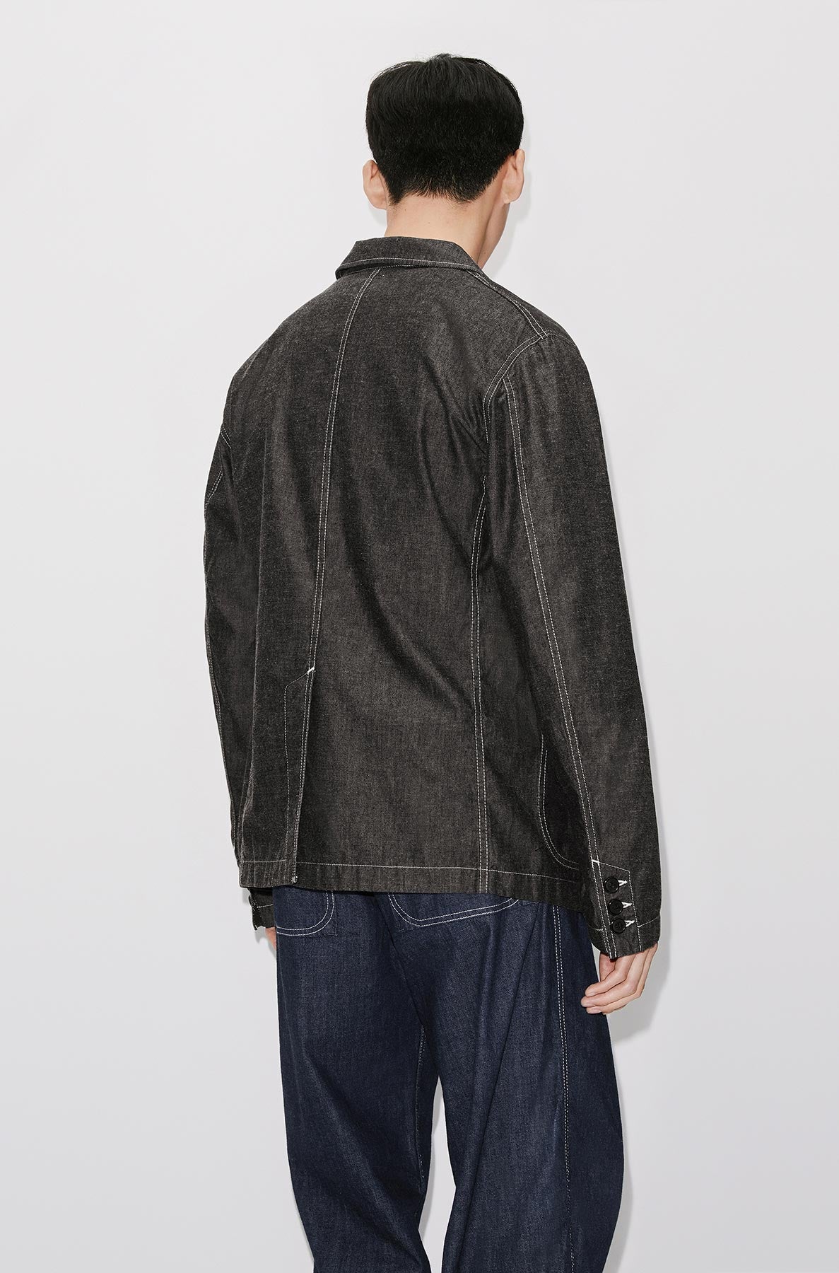 Veste denim à poches - Rinse Black