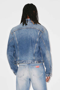 Trucker denim jacket - Medium Stone Blue Denim