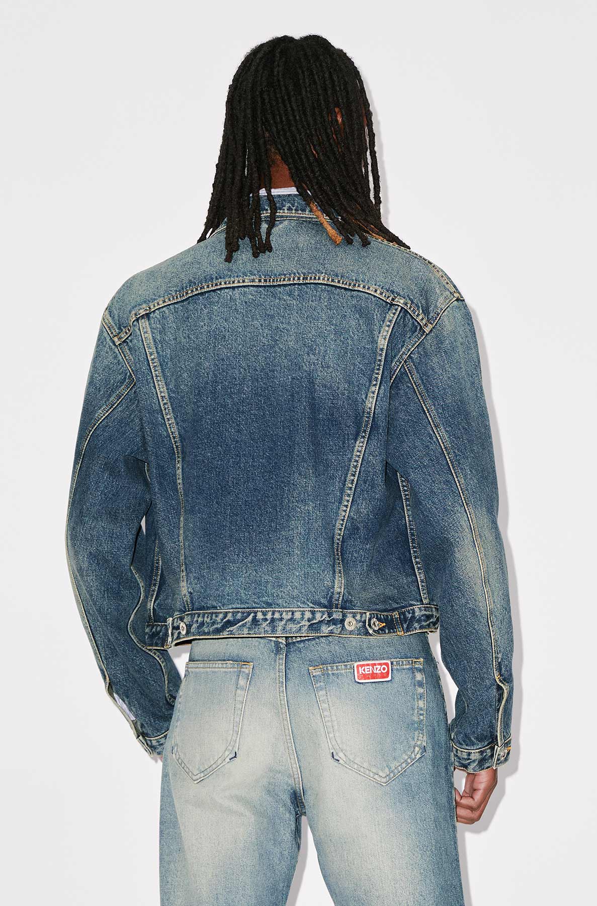 Trucker denim jacket - Medium Stone Blue Denim