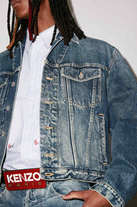 Trucker denim jacket - Medium Stone Blue Denim