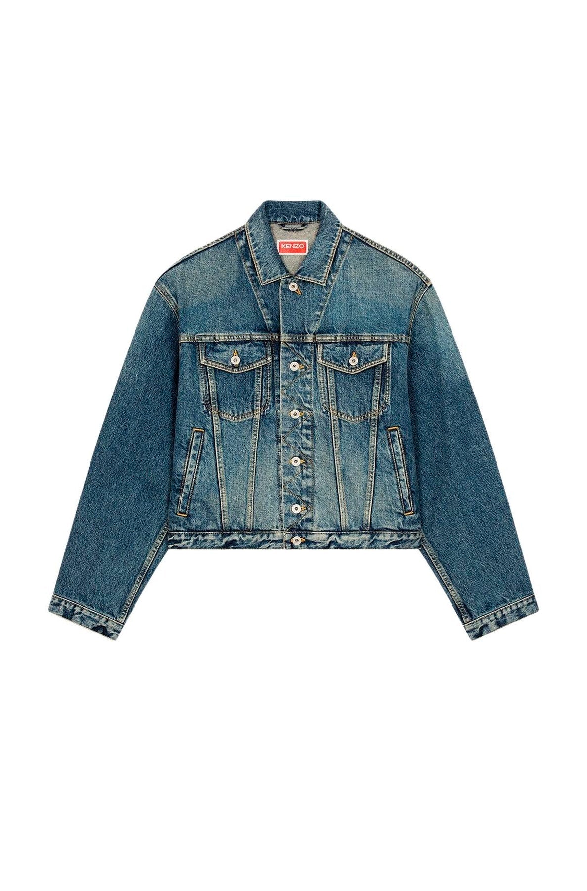 Trucker denim jacket - Medium Stone Blue Denim