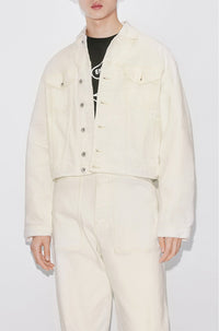 Denim trucker jacket - Bleached White Denim