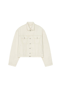 Veste trucker en denim - Bleached White Denim